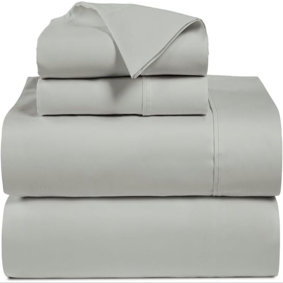 Rv Short Queen Size Sheet Set - 4 Piece - Hotel Luxury Bed Sheets- Easy- Fits (7-9" Inch) Deep Pocket 800-Thread Count 100% Egyptian Cotton ( Rv Short Queen - 60" X 75"- Silver Grey Solid)