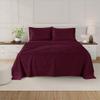 NICE LINEN BEDDING'S Queen Size Sheet Set - 4 Piece - Hotel Luxury Bed Sheets- Easy- Fits (7-9" Inch) Deep Pocket 800-Thread Count 100% Egyptian Cotton (Queen - 60" X 80"- Wine Solid) view 2
