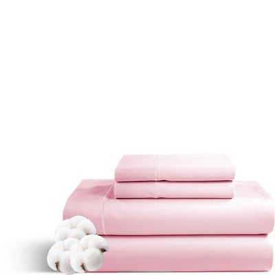 Rv Short Queen Size Sheet Set - 4 Piece - Hotel Luxury Bed Sheets- Easy- Fits (7-9" Inch) Deep Pocket 800-Thread Count 100% Egyptian Cotton ( Rv Short Queen - 60" X 75"- Pink Solid)