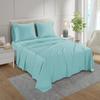 Rv Short Queen Size Sheet Set - 4 Piece - Hotel Luxury Bed Sheets- Easy- Fits (7-9" Inch) Deep Pocket 800-Thread Count 100% Egyptian Cotton ( Rv Short Queen - 60" X 75"- Aqua Solid) view 2