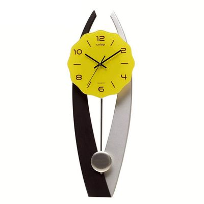 CLOCKZHJI Wall Clock Silent Non Ticking Clocks and Clocks Living Room Clock Modern European Style Wall Clock Art Pendulum Clock Simple Fashion Personality Mute (Size : Height: 61.5cm/24")