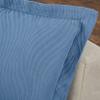 BNM Oversized Wave Design Matelasse Cotton Bedspread, Jacquard Weave, Soft and Breathable, All-Season, Cozy, Lightweight, Perfect for Master or Guest Bedroom, Matching Pillow Shams, King, Denim Blue view 3