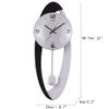 CLOCKZHJI Wall Clock Silent Non Ticking Clocks and Clocks Living Room Clock Modern European Style Wall Clock Art Pendulum Clock Simple Fashion Personality Mute (Size : Height: 58.7cm/23") view 2