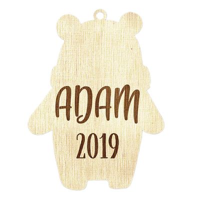 Custom Family Kids, Baby First Christmas Ornament, Customize with Name and Born Date, Newly Born Baby, Toddler Custom Christmas Ornament