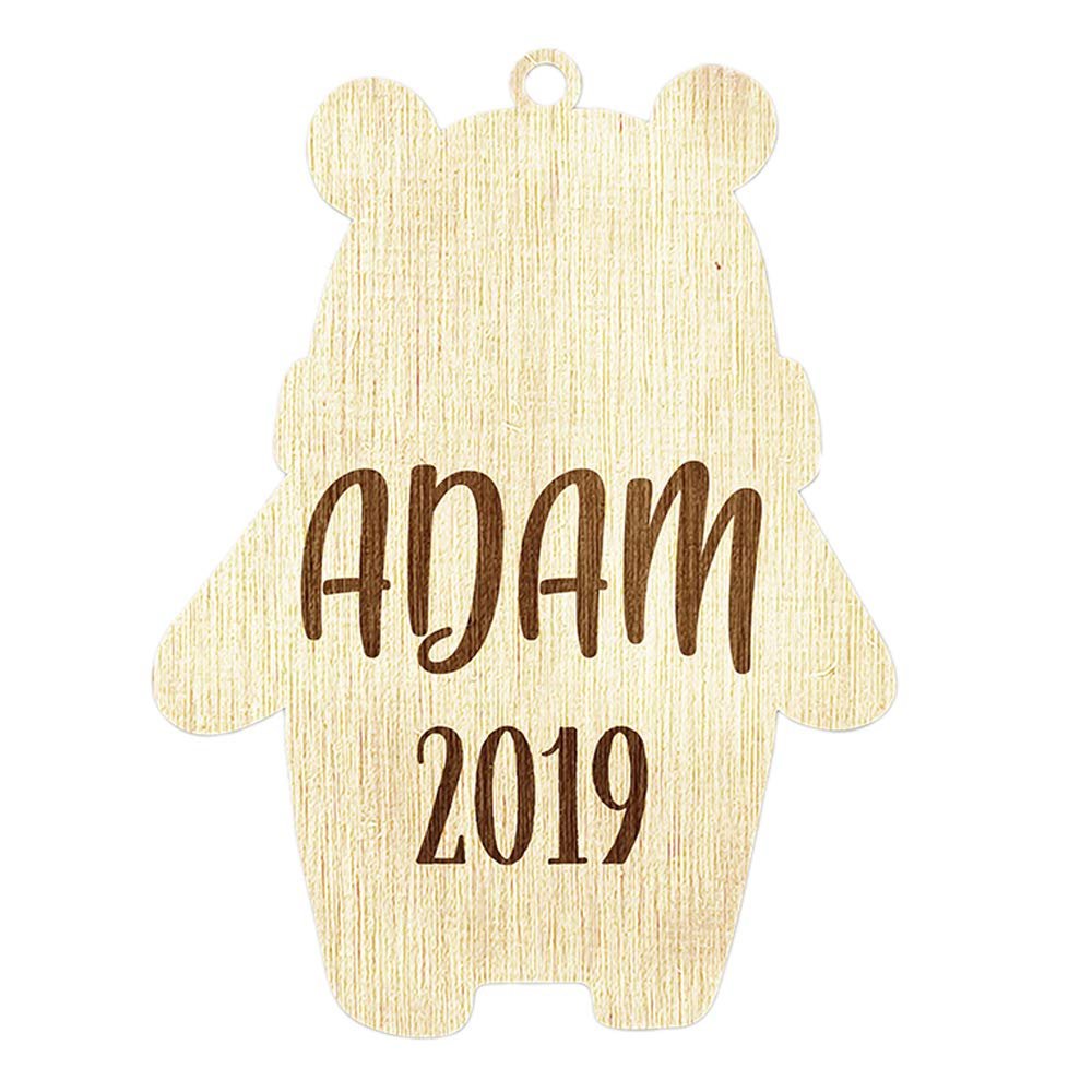 Custom Family Kids, Baby First Christmas Ornament, Customize with Name and Born Date, Newly Born Baby, Toddler Custom Christmas Ornament
