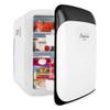 Cooluli 15L Mini Fridge for Bedroom - Car, Office Desk & College Dorm Room - 12V Portable Cooler & Warmer for Food, Drinks, Skincare, Beauty, Makeup & Cosmetics - AC/DC Small Refrigerator (White) view 3