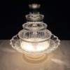 Crafts Central 18 Inch Lighted Clear Plastic Water Fountain for Weddings or Cake Centerpiece view 1