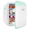 Cooluli 15L Mini Fridge for Bedroom - Car, Office Desk & College Dorm Room - 12V Portable Cooler & Warmer for Food, Drinks, Skincare, Beauty, Makeup & Cosmetics - AC/DC Small Refrigerator (Turquoise) view 3