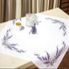 Luca-S Counted Cross Stitch kit Tablecloth Tablecloth Lavender, 75x75cm, DIY view 1