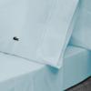 Lacoste 4-Piece Cotton Sheet Set, Solid, Pale Aqua, California King view 2