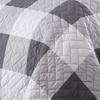 Addison Home 5-Piece Buffalo Plaid Queen Comforter Set Bed in a Bag, Lightweight Ultra-Soft Microfiber, Reversible Comfortable Bedding Set, Hypoallergenic Bedspread, Queen, Gray and White view 3