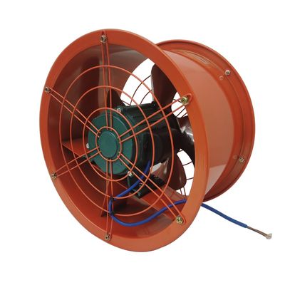 INTBUYING 220V 14inch Axial Fan Cylinder Pipe Fan for Kitchen Warehouse and Workshop Stainless Steel