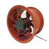 INTBUYING 220V 14inch Axial Fan Cylinder Pipe Fan for Kitchen Warehouse and Workshop Stainless Steel view 1