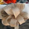 Burlap Bows 4" Diameter Jute Pull 5/8" X 18 view 2