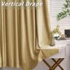 Frelement Velvet Curtains with Blackout Lining 72" W x 84" L Indoor Heat Insulated Soft Luxury Back Tab/Rod Pocket 2 in 1 Heading Drapes for Theater, Living Room, Kid Room, Khaki, 1 Panel view 4