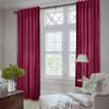 Frelement Velvet Curtains with Blackout Lining 72" W x 84" L Indoor Heat Insulated Soft Luxury Back Tab/Rod Pocket 2 in 1 Heading Drapes for Theater, Living Room, Kid Room, Burgundy Red, 1 Panel view 2