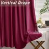 Frelement Velvet Curtains with Blackout Lining 72" W x 84" L Indoor Heat Insulated Soft Luxury Back Tab/Rod Pocket 2 in 1 Heading Drapes for Theater, Living Room, Kid Room, Burgundy Red, 1 Panel view 4