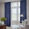 Frelement Velvet Curtains with Blackout Lining 72" W x 84" L Indoor Heat Insulated Soft Luxury Back Tab/Rod Pocket 2 in 1 Heading Drapes for Theater, Living Room, Kid Room, Ocean Blue, 1 Panel view 2