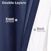 Frelement Velvet Curtains with Blackout Lining 72" W x 84" L Indoor Heat Insulated Soft Luxury Back Tab/Rod Pocket 2 in 1 Heading Drapes for Theater, Living Room, Kid Room, Ocean Blue, 1 Panel view 3