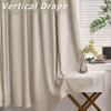 Frelement Velvet Curtains with Blackout Lining 72" W x 84" L Indoor Heat Insulated Soft Luxury Back Tab/Rod Pocket 2 in 1 Heading Drapes for Theater, Living Room, Kid Room, Cashmere, 1 Panel view 4