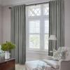 Frelement Velvet Curtains with Blackout Lining 72" W x 84" L Indoor Heat Insulated Soft Luxury Back Tab/Rod Pocket 2 in 1 Heading Drapes for Theater, Living Room, Kid Room, Grey, 1 Panel view 2