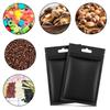 200 Pieces Polyester Film Zip Bags Aluminum Foil Bags, Flat Metallic Polyester Film Foil Flat Food Storage Bags Pouch (Black, 8 x 13 cm) view 3