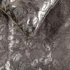 The HomeCentric Silver Bed Runner, Twin Size 53"x18" Decorative Bed Runner with Matching Pillow Cover, Silver & Grey Velvet Bed Scarf in Foil Velvet Bead Border - Silver Glitterati view 3