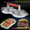 Double Burger Press Hamburger Maker, Aluminum Alloy Non-Stick Hamburger Kitchen Tools for Easily efficiently Making Delicious Burgers view 2