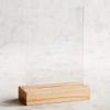 ACFENG Oak Wood Acrylic Sign Holders, 10PCS-2MM Thickness, 5" x 7", Table Number Stands & Menu Card Holders view 1
