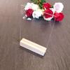 ACFENG Oak Wood Acrylic Sign Holders, 10PCS-2MM Thickness, 5" x 7", Table Number Stands & Menu Card Holders view 4