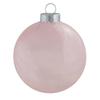 12ct Pale Pink Clear Finish Glass Christmas Ball Ornaments - 2.75" (70mm) view 1