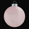 12ct Pale Pink Clear Finish Glass Christmas Ball Ornaments - 2.75" (70mm) view 3