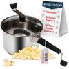 Platinum Series Whirley Pop Popcorn Maker - 6 Quart Stainless Steel Popcorn Popper, Pop Maker with Metal Gears, Wabash Valley Farms Stove Top Popcorn Maker (Stainless Steel) view 1