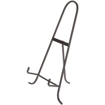 Bard's Black Wrought Iron Easel, 14.5" H x 9.375" W x 6" D (For 11" - 17" Plates), Pack of 6