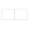 Letts Pastel Quarto Landscape Guest Book, White Paper, 128 Pages, 8.25 x 10.125 x 0.5 Inches, Peach (B090062) view 3