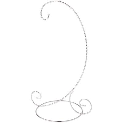 Bard's Twisted Silver Ornament Stand, Large, 12.25" H x 5.5" W x 7.5" D, Pack of 12