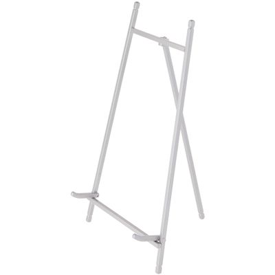 Bard's Satin Silver Metal Easel, 12" H x 7" W x 7.75" D, Pack of 6