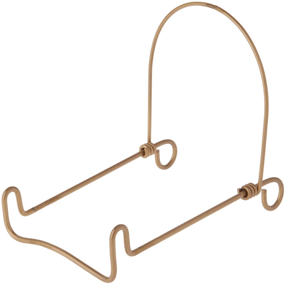 Bard's Adjustable Gold-toned Wire Easel Stand, 5" H x 4" W x 6.25" D, Pack of 10