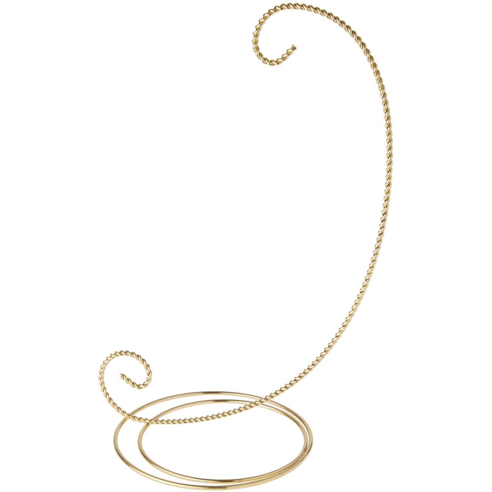 Bard's Scroll Gold-Toned Ornament Stand, Large, 11.75" H x 6" W x 6" D, Pack of 12