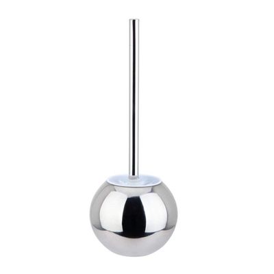 Lxrzls Stainless Steel Toilet Brush Bathroom Toilet Brush Toilet Brush and Bracket Cleaning Washing Bristles (Color : Silver, Size : 6x15inch)