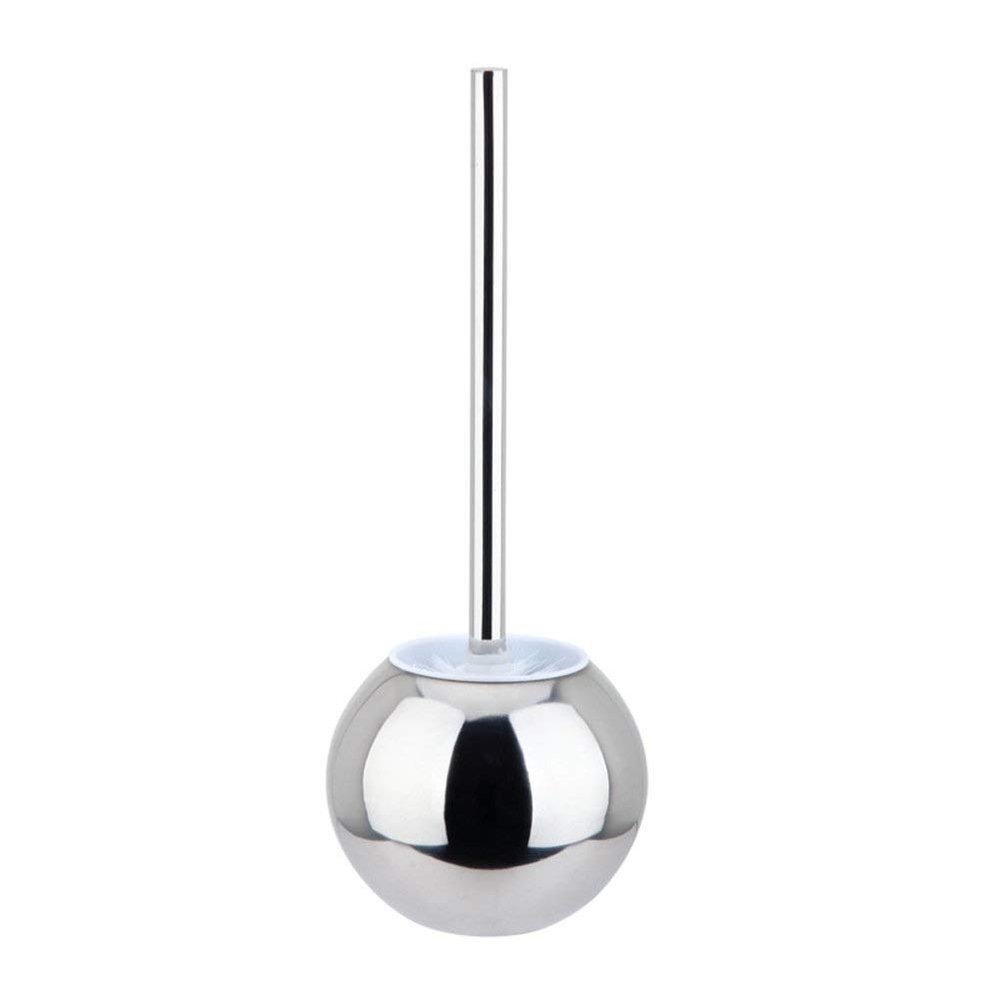 Lxrzls Stainless Steel Toilet Brush Bathroom Toilet Brush Toilet Brush and Bracket Cleaning Washing Bristles (Color : Silver, Size : 6x15inch)