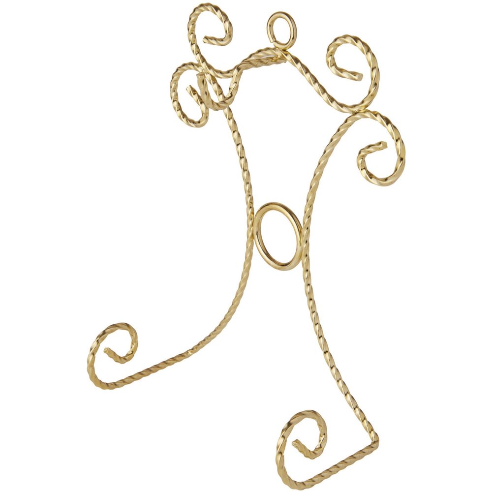 Bard's Shiny Gold-toned Wall Mountable Cup and Saucer Hanger, 7.25" H x 5" W x 2.75" D, Pack of 12