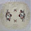 Doily Boutique Christmas Place Mat or Doily with a Snowman on Ivory Material Size 11 x 17 inches view 2