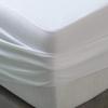 Split Head Mattress Protector Ultra Soft, Breathable, Waterproof Terry Cotton Surface Fitted Sheet Style 39 Inches Top Split Mattress Cover with 15 Inches Deep Pocket| Cal-King Size, White Solid view 2