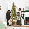 Best Choice Products Pencil Christmas Tree 7.5ft Pre-lit Alpine Slim Holiday Decoration, Lighted Skinny Dcor LED Lights, Metal Stand view 3