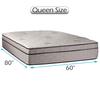 Dream Solutions USA Dream Sleep Fifth Ave Plush Extra Soft Pillowtop Queen Mattress Only with Mattress Cover Protector Included - Sleep System Support, Orthopedic, Plush Knit Cover, Longlasting view 2