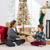 Best Choice Products Flocked Pencil Christmas Tree 7.5ft Pre-lit Alpine Slim Holiday Decoration, Lighted Skinny Dcor LED Lights, Metal Stand view 4