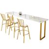 Bar Stools Kitchen Furniture Chair Coffee Counter Breakfast Stool with Backrest Height Footrest Upholstered Seat for Bistro Pub Dining Room Kitchen Furniture(Set of 3) view 1
