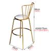 Bar Stools Kitchen Furniture Chair Coffee Counter Breakfast Stool with Backrest Height Footrest Upholstered Seat for Bistro Pub Dining Room Kitchen Furniture(Set of 3) view 2
