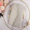25pcs 5"x7.28" Silver Glitter Vine Tri Fold Pocketfold Wedding Invitations Cards pocket Pearl Paper Laser Cut Hollow Carving Greeting invites Covers only no envelope no insert (silver glitter cover) view 2